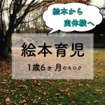 1歳6ヶ月の絵本育児~絵本から実体験へ~